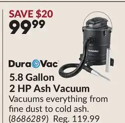 Princess Auto 5.8 Gallon 2 HP Ash Vacuum offer