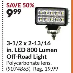 Princess Auto 3-1/2 x 2-13/16 in. LED 800 Lumen Off-Road Light offer