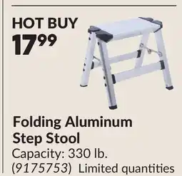 Princess Auto Folding Aluminum Step Stool offer