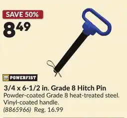 Princess Auto 3/4 x 6-1/2 in. Grade 8 Hitch Pin offer