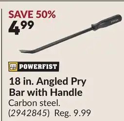 Princess Auto 18 in. Angled Pry Bar with Handle offer