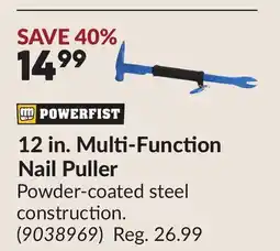 Princess Auto 12 in. Multi-Function Nail Puller offer