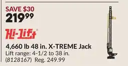 Princess Auto 4,660 lb 48 in. X-TREME Jack offer
