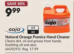 Princess Auto Natural Orange Pumice Hand Cleaner offer