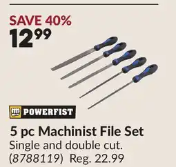 Princess Auto 5 pc Machinist File Set offer
