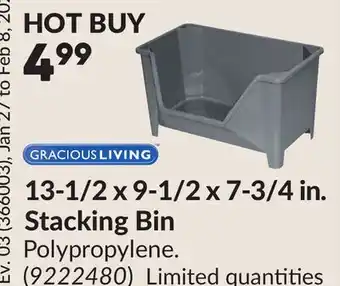 Princess Auto 13-1/2 x 9-1/2 x 7-3/4 in. Stacking Bin offer