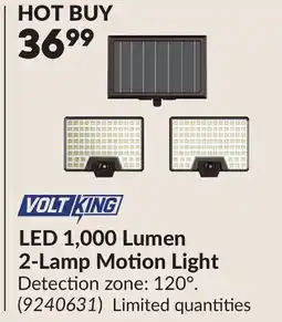 Princess Auto LED 1,000 Lumen 2-Lamp Motion Light offer