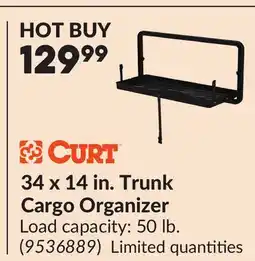 Princess Auto 34 x 14 in. Trunk Cargo Organizer offer