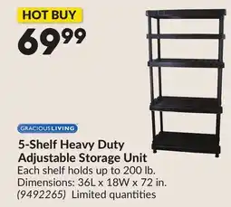 Princess Auto 5-Shelf Heavy Duty Adjustable Storage Unit offer