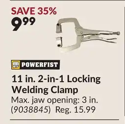 Princess Auto 11 in. 2-in-1 Locking Welding Clamp offer