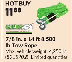 Princess Auto 7/8 in. x 14 ft8,500 lb Tow Rope offer