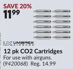 Princess Auto 12 pk CO2 Cartridges offer