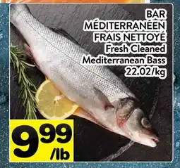 Supermarché PA BAR MÉDITERRANÉEN FRAIS NETTOYÉ | Fresh Cleaned Mediterranean Bass offer