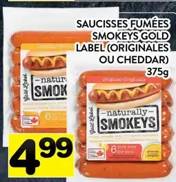 Supermarché PA SAUCISSES FUMÉES SMOKEYS GOLD LABEL offer