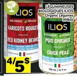 Supermarché PA LÉGUMINEUSES BIOLOGIQUES ILIOS | Organic Legumes offer