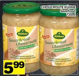 Supermarché PA CHOUCROUTE KÜHNE | Sauerkraut offer