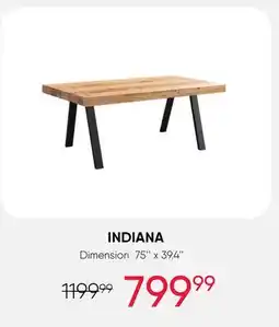 Meubles RD Indiana - Rectangular Dining Table 75 offer