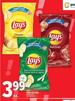 Metro Lay's family size chips offer