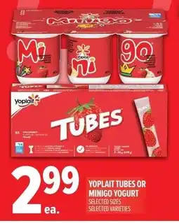Metro Yoplait tubes or minigo yogurt offer