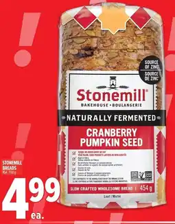Metro Stonemill breads offer