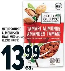 Metro Natursource almonds or trail mix offer