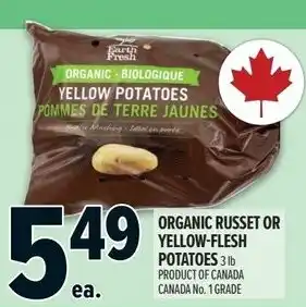 Metro Organic russet or yellow-flesh potatoes offer