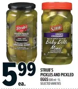 Metro Strub's pickles and pickled eggs offer