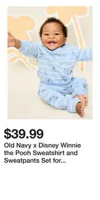 Old Navy Old Navy x Disney Winnie the Pooh Sweatshirt and Sweatpants Set for Baby offer