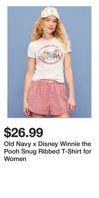 Old Navy Old Navy x Disney Winnie the Pooh Snug Ribbed T-Shirt for Women offer