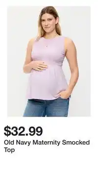 Old Navy Old Navy Maternity Smocked Top offer