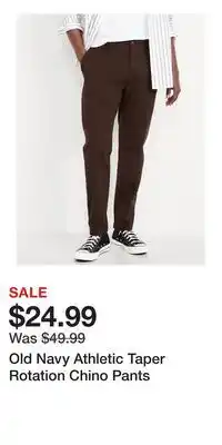 Old Navy Old Navy Athletic Taper Rotation Chino Pants offer