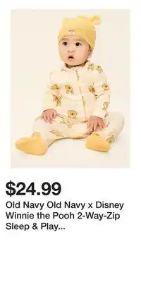 Old Navy Old Navy Old Navy x Disney Winnie the Pooh 2-Way-Zip Sleep & Play Footed One-Piece for Baby offer