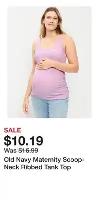 Old Navy Old Navy Maternity Scoop-Neck Ribbed Tank Top offer