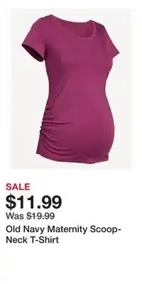 Old Navy Old Navy Maternity Scoop-Neck T-Shirt offer
