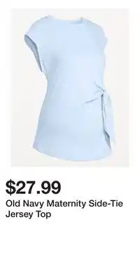 Old Navy Old Navy Maternity Side-Tie Jersey Top offer