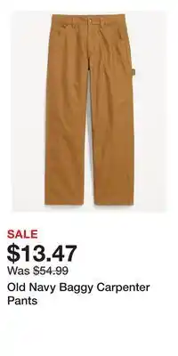 Old Navy Old Navy Baggy Carpenter Pants offer