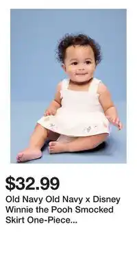 Old Navy Old Navy Old Navy x Disney Winnie the Pooh Smocked Skirt One-Piece for Baby offer