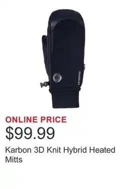 Costco Karbon 3D Knit Hybrid Heated Mitts offer