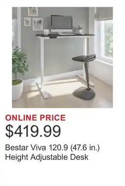 Costco Bestar Viva 120.9 (47.6 in.) Height Adjustable Desk offer