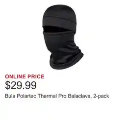 Costco Bula Polartec Thermal Pro Balaclava, 2-pack offer