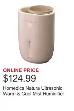 Costco Homedics Natura Ultrasonic Warm & Cool Mist Humidifier offer