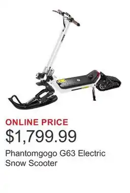 Costco Phantomgogo G63 Electric Snow Scooter offer