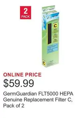 Costco GermGuardian FLT5000 HEPA Genuine Replacement Filter C, Pack of 2 offer
