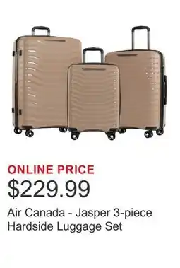 Costco Air Canada - Jasper 3-piece Hardside Luggage Set offer