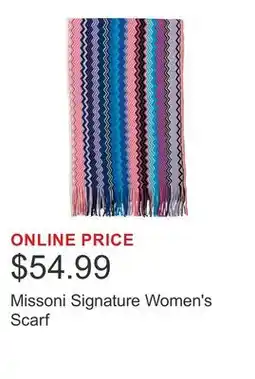 Costco Missoni Signature Women's Scarf offer