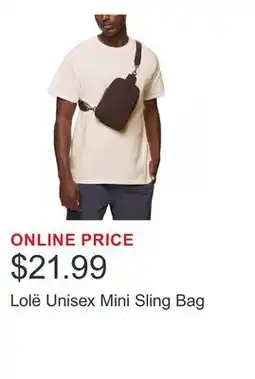Costco Lolë Unisex Mini Sling Bag offer