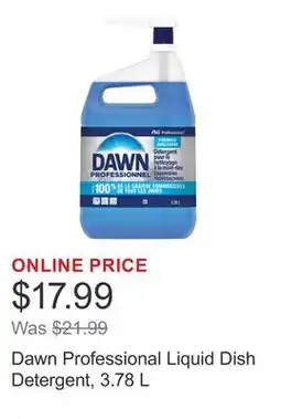 Costco Dawn Professional Liquid Dish Detergent offer
