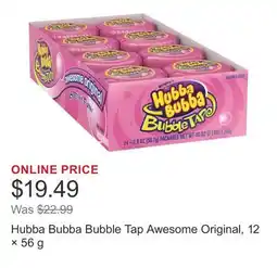 Costco Hubba Bubba Bubble Tap Awesome Original, 12 × offer