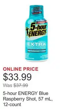 Costco 5-hour ENERGY Blue Raspberry Shot, 57 mL, 12-count offer