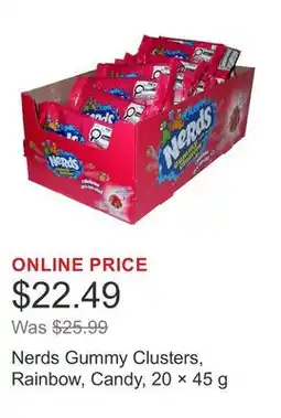 Costco Nerds Gummy Clusters, Rainbow, Candy, 20 × offer